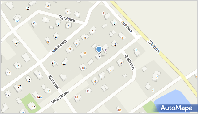 Lubasz, Wierzbowa, 6, mapa Lubasz