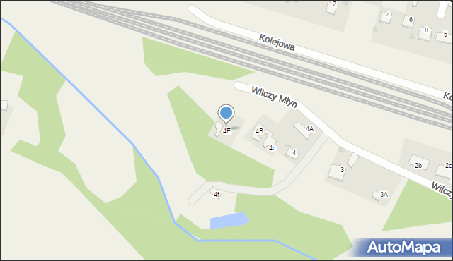 Lubicz Dolny, Wilczy Młyn, 4E, mapa Lubicz Dolny