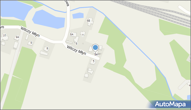 Lubicz Dolny, Wilczy Młyn, 5A, mapa Lubicz Dolny