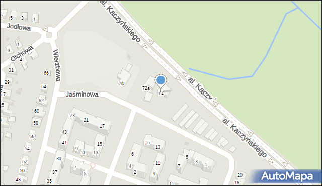 Lubin, Wierzbowa, 72, mapa Lubin