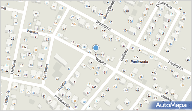 Lublin, Wielka, 22, mapa Lublina