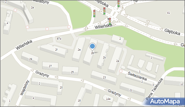 Lublin, Wileńska, 2d, mapa Lublina