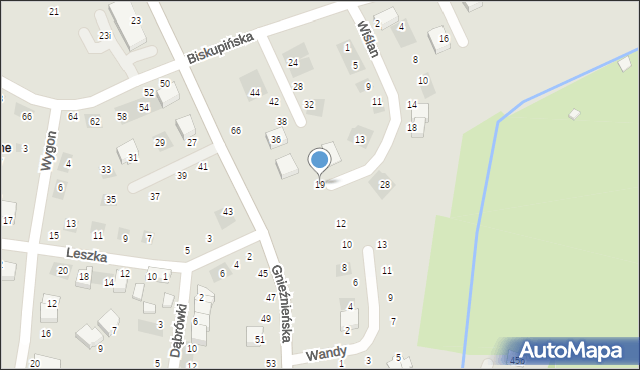 Lublin, Wiślan, 19, mapa Lublina