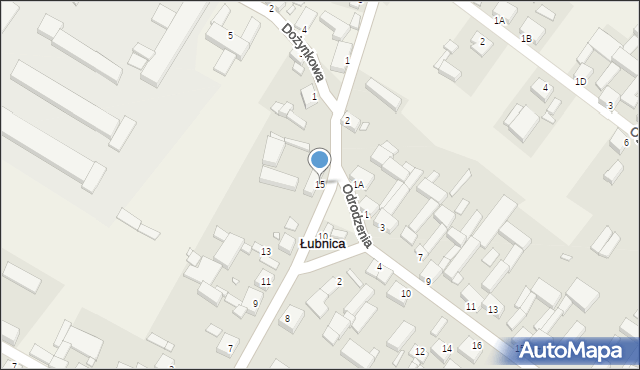 Łubnica, Wielichowska, 15, mapa Łubnica