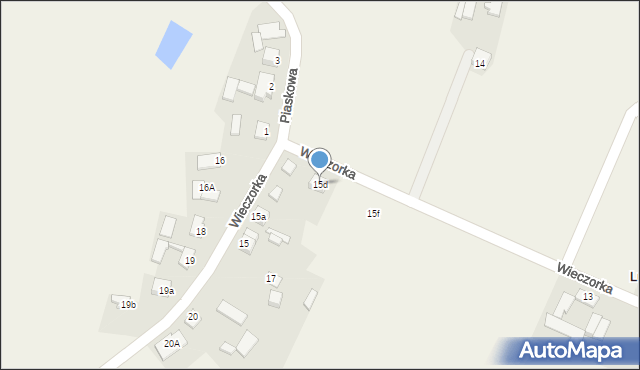 Lubockie, Wieczorka, 15d, mapa Lubockie