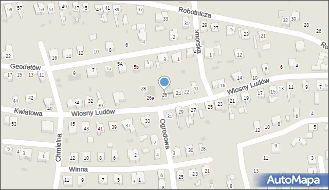 Lubsko, Wiosny Ludów, 26, mapa Lubsko
