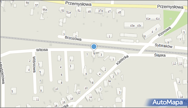 Lubsko, Witosa Wincentego, 5, mapa Lubsko