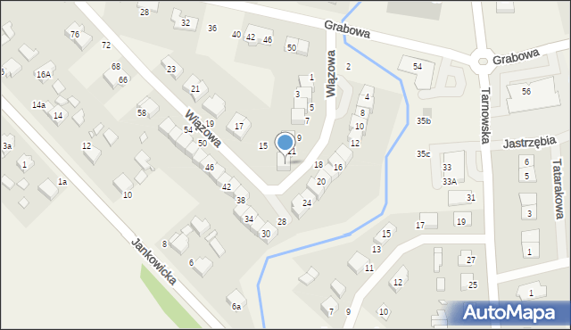 Lusówko, Wiązowa, 13, mapa Lusówko