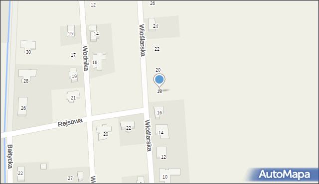 Lusówko, Wioślarska, 18, mapa Lusówko