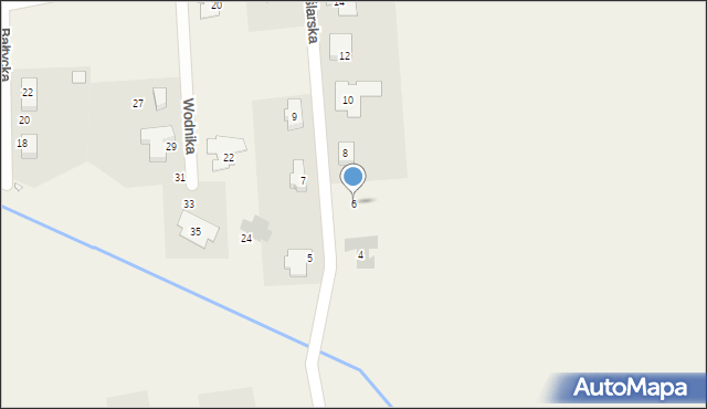 Lusówko, Wioślarska, 6, mapa Lusówko
