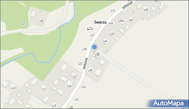 Luszowice, Witosa Wincentego, 138a, mapa Luszowice