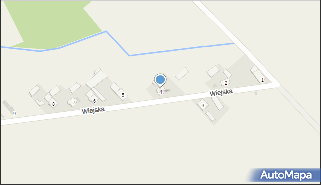 Luszyn, Wiejska, 4, mapa Luszyn