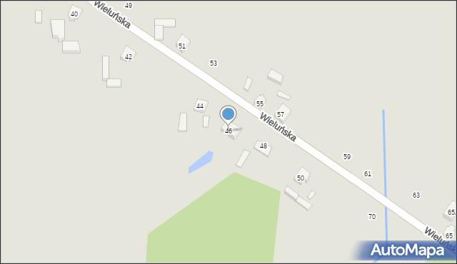 Lututów, Wieluńska, 46, mapa Lututów