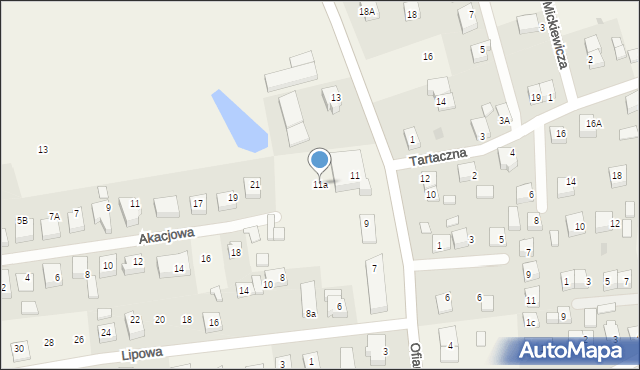 Luzino, Wilczka, 11a, mapa Luzino