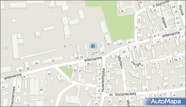 Lwówek, Wittmanna Stefana, 22, mapa Lwówek