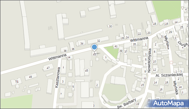 Lwówek, Wittmanna Stefana, 43, mapa Lwówek