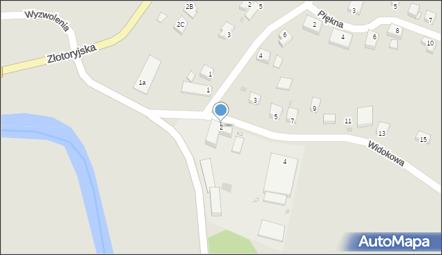 Lwówek Śląski, Widokowa, 2, mapa Lwówek Śląski