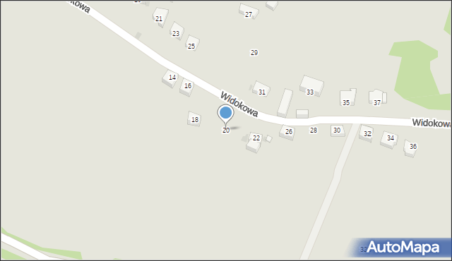 Lwówek Śląski, Widokowa, 20, mapa Lwówek Śląski