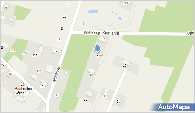 Mąchocice Kapitulne, Wielkiego Kamienia, 6, mapa Mąchocice Kapitulne