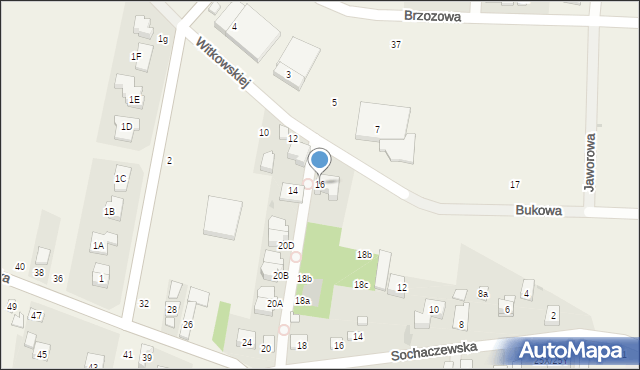 Macierzysz, Witkowskiej Franciszki Marii, 16, mapa Macierzysz