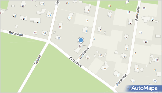 Magdalenka, Wiśniowa, 1, mapa Magdalenka