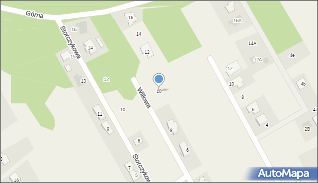 Majdan, Willowa, 10, mapa Majdan