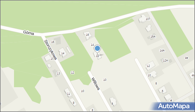 Majdan, Willowa, 12, mapa Majdan