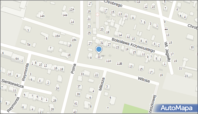 Maków Mazowiecki, Witosa Wincentego, 11, mapa Maków Mazowiecki