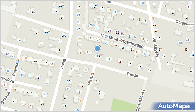 Maków Mazowiecki, Witosa Wincentego, 11A, mapa Maków Mazowiecki