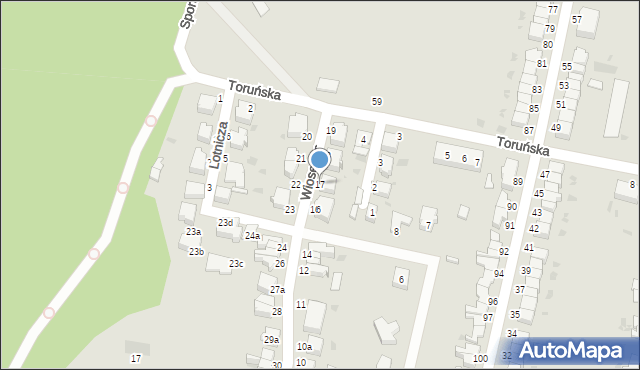 Malbork, Wiosenna, 17, mapa Malborka