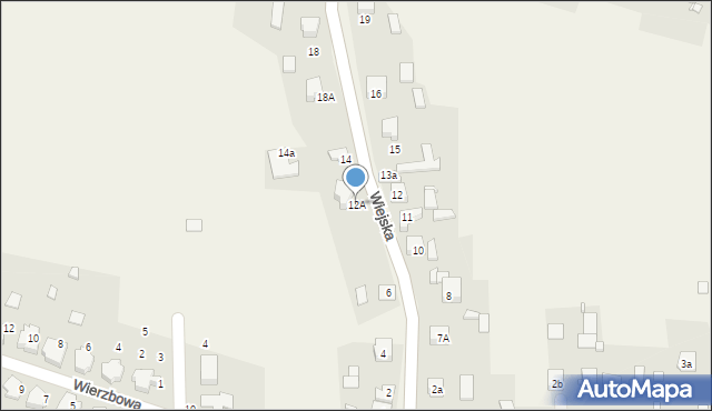 Malinowice, Wiejska, 12A, mapa Malinowice