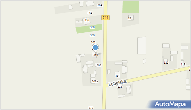 Maliszów, Wierzbicka, 366, mapa Maliszów