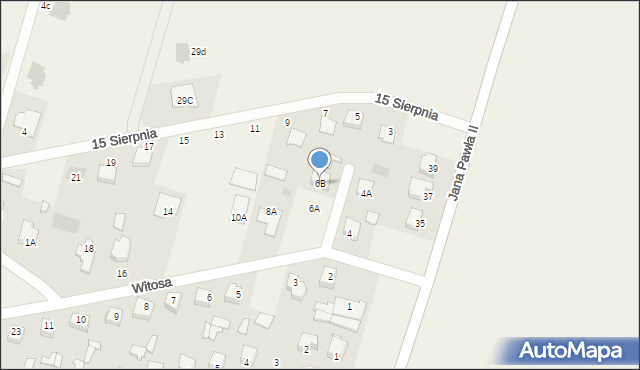 Małkinia Górna, Witosa Wincentego, 6B, mapa Małkinia Górna
