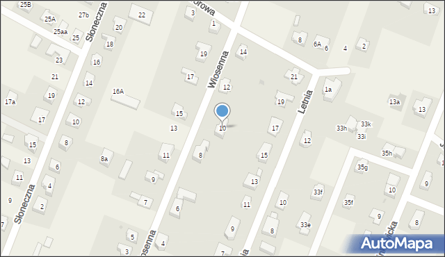 Marcinkowice, Wiosenna, 10, mapa Marcinkowice