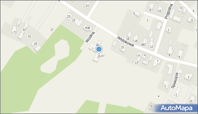 Marcinowice, Widokowa, 17, mapa Marcinowice