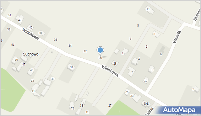 Marcinowice, Widokowa, 30, mapa Marcinowice