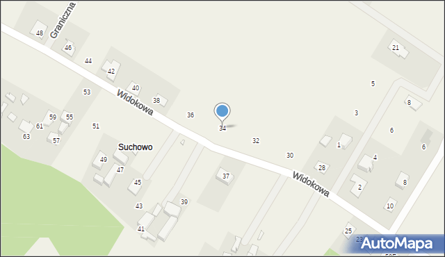 Marcinowice, Widokowa, 34, mapa Marcinowice