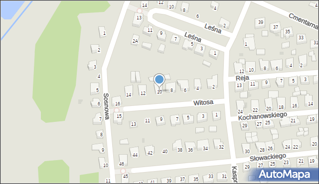 Margonin, Witosa Wincentego, 10, mapa Margonin