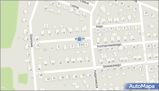 Margonin, Witosa Wincentego, 3, mapa Margonin