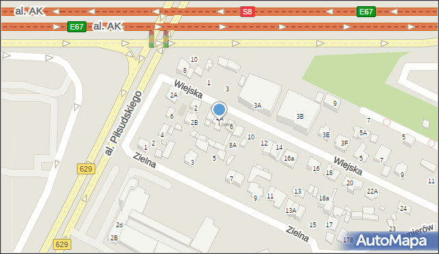 Marki, Wiejska, 4B, mapa Marki
