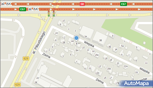 Marki, Wiejska, 6, mapa Marki