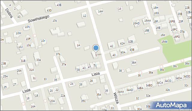 Marki, Wilcza, 1, mapa Marki