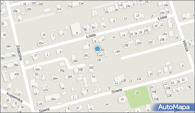 Marki, Wilcza, 15l, mapa Marki