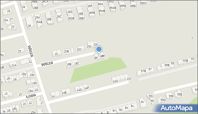 Marki, Wilcza, 18g, mapa Marki