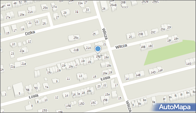 Marki, Wilcza, 19g, mapa Marki