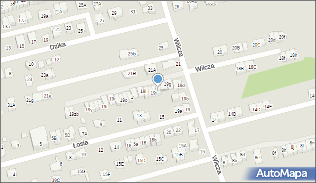 Marki, Wilcza, 19i, mapa Marki