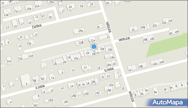 Marki, Wilcza, 19j, mapa Marki