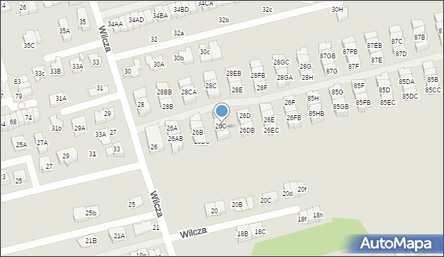 Marki, Wilcza, 26CB, mapa Marki