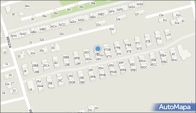 Marki, Wilcza, 28HA, mapa Marki