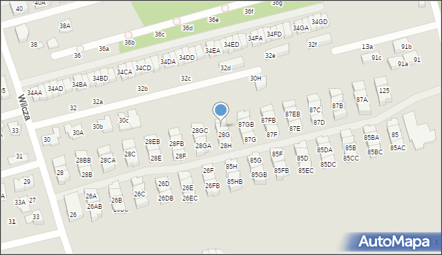 Marki, Wilcza, 28HC, mapa Marki